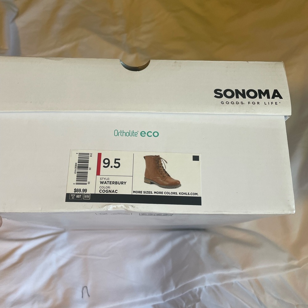Sonoma Women's Lace Up Boots - Cognac
